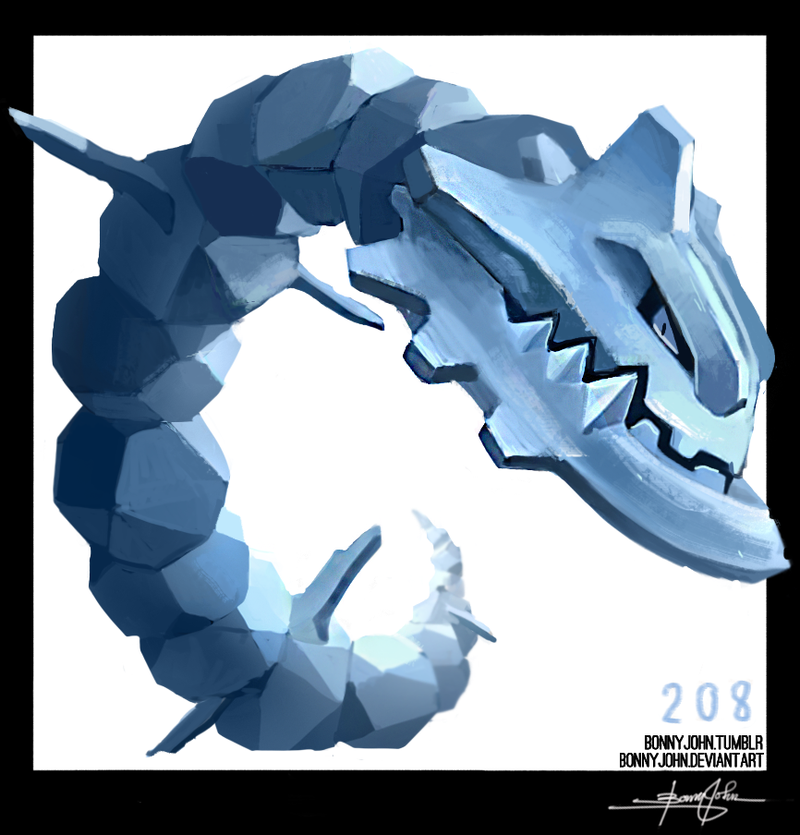 Illustration for article titled Serpentine Steelix! Â Pokemon One a Day, Series 2!